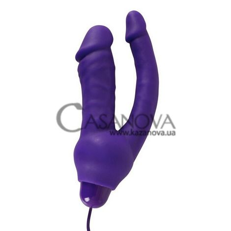 Основне фото Подвійний вібратор Double Pleasure Vibe фіолетовий 16 см