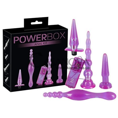 Основное фото Набор из 4 анальных стимуляторов Power Box Anal Kit фиолетовый