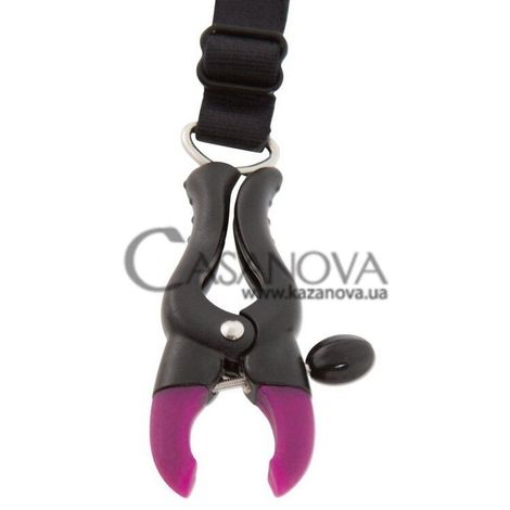 Основное фото Набор из 4 зажимов для половых губ Bad Kitty Naughty Toys чёрно-фиолетовый