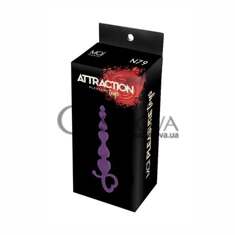 Основное фото Анальная цепочка MAI Attraction Toys №79 фиолетовая 18 см
