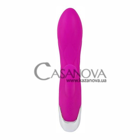 Основне фото Rabbit-вібратор XouXou Super Soft Silicone Sucking Vibrator рожевий 20 см