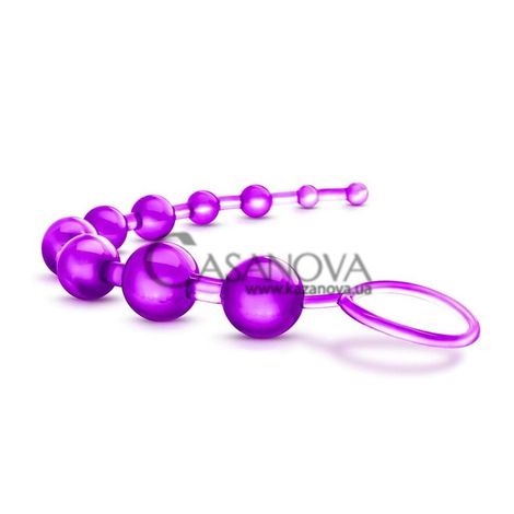 Основное фото Анальная цепочка Basic Beads Blush Novelties фиолетовая 32 см