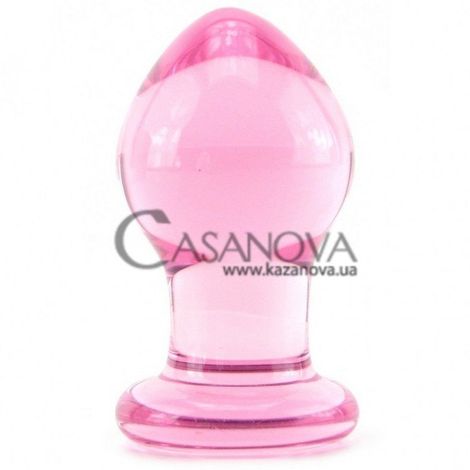 Основное фото Анальная пробка Crystal Premium Glass Small розовая 6,2 см