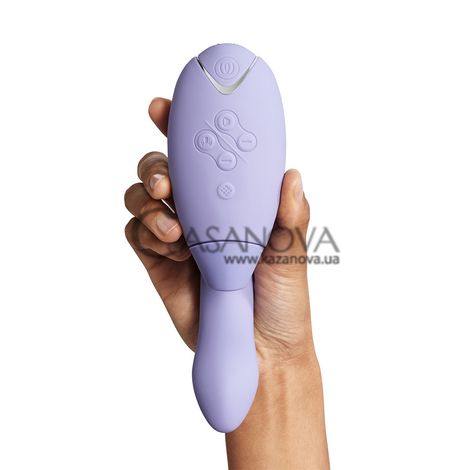 Основне фото Безконтактний вібратор-стимулятор Womanizer Duo 2 пурпурний 20,3 см