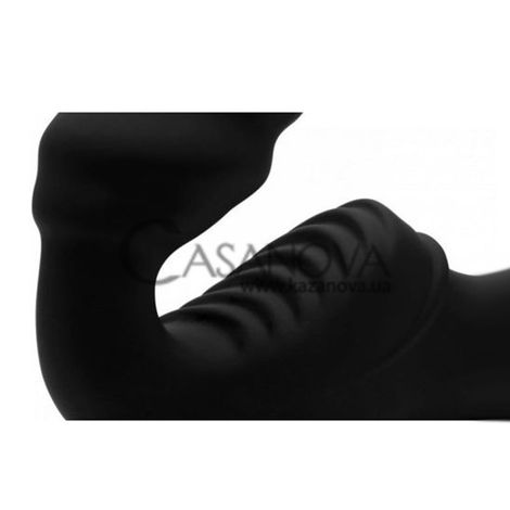 Основне фото Безремінний страпон XR Brands Strap U Slim Rider чорний 21,5 см