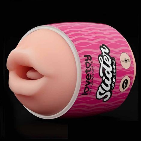 Основное фото Двухсторонний мастурбатор-яйцо Lovetoy Slider Double-Ended Masturbator телесный