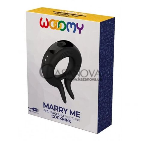 Основное фото Эрекционное кольцо Wooomy Marry Me чёрное