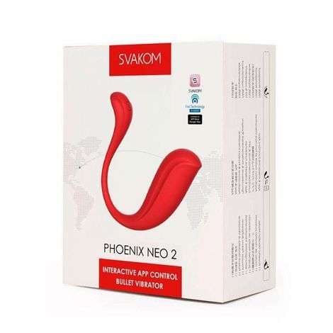 Основное фото Интерактивное виброяйцо Svakom Phoenix Neo 2 красное 12,8 см