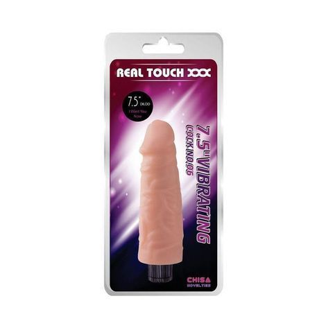 Основное фото Реалистичный вибратор Chisa Novelties Real Touch XXX 7.5" Vibrating Cock No.06 телесный 18,5 см