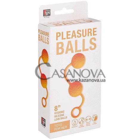 Основне фото Вагінальні кульки Pleasure Balls помаранчеві