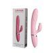 Додаткове фото Rabbit-вібратор з імітацією фрикцій та нагріванням Boss of Toys Tongue Extension Vibrating рожевий 21,9 см