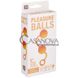 Дополнительное фото Вагинальные шарики Pleasure Balls оранжевые