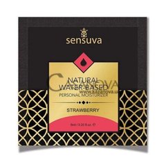 Основное фото Пробник интимной смазки Sensuva Natural Water-Based Strawberry клубника 6 мл