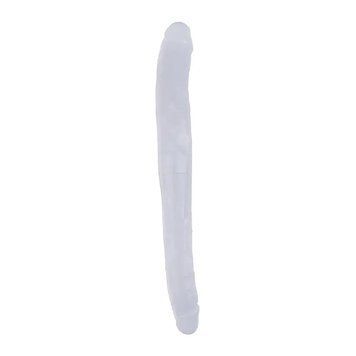 Основне фото Двосторонній фалоімітатор Chisa Novelties Hi-Rubber 17.8 Inch Dildo прозорий 45 см