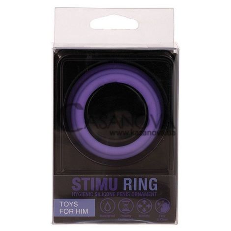 Основное фото Набор эрекционных колец Stimu Ring фиолетовый 3 штуки