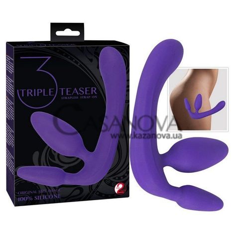Основное фото Безременной страпон You2Toys Strapless Strap-On фиолетовый 20 см