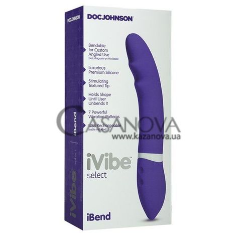 Основне фото Вібратор Doc Johnson Select iBend фіолетовий 23 см