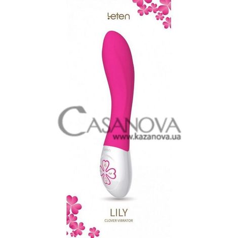 Основное фото Вибратор для точки G Leten Lily розовый 19,5 см