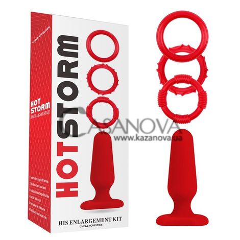 Основное фото Набор секс-игрушек для мужчины Chisa Hotstorm His Enlargement Kit красный