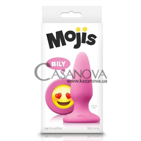 Основное фото Анальная пробка Mojis Plug #ILY розовая 10,5 см
