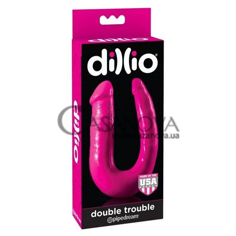 Основное фото Двойной фаллоимитатор Dillio Double Trouble 10 розовый 25,4 см