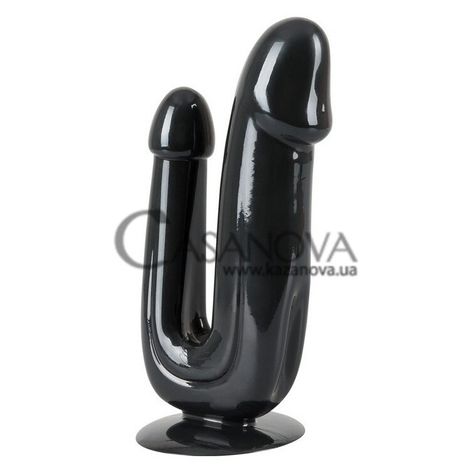 Основне фото Подвійний фалоімітатор Naghty Toys Duo Dildo чорний 17,5 см