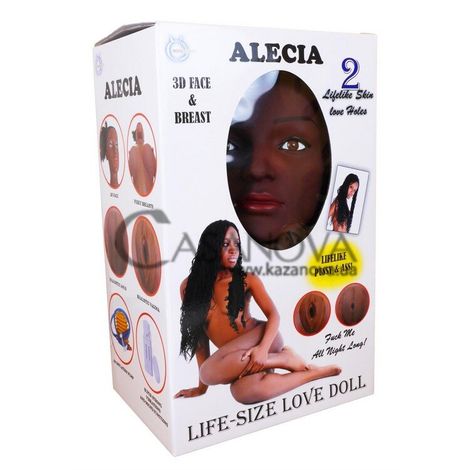 Основное фото Секс-кукла с вибрацией Alecia 3D Face & Breast негритянка