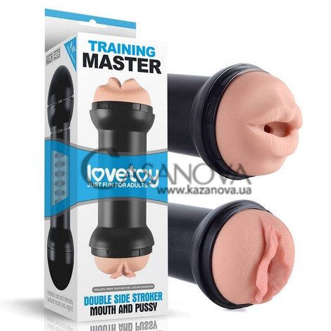 Основное фото Двухсторонний мастурбатор Training Master Double Side Stroker Mouth and Pussy телесный