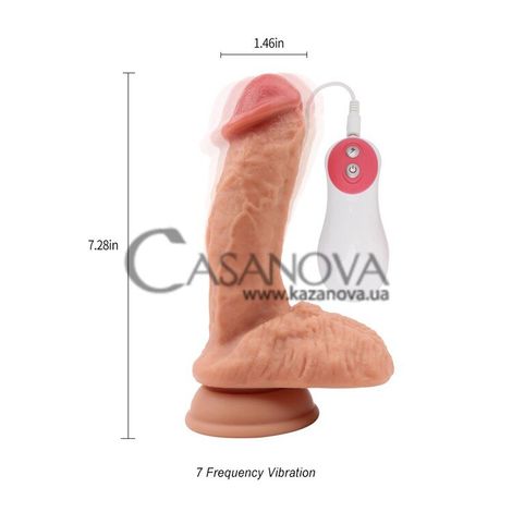 Основное фото Вибратор на присоске Didi Extreal Sensual Controller телесный 18,5 см