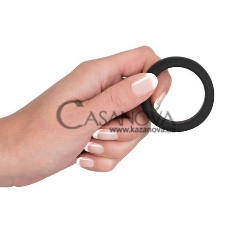 Основное фото Эрекционное кольцо Black Velvets Cock Ring чёрное 3,8 см