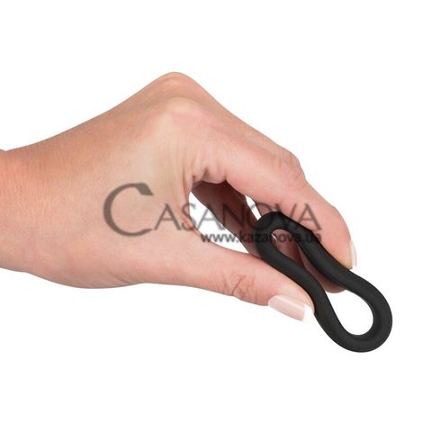 Основне фото Ерекційне кільце Black Velvets Cock Ring чорне 3,8 см