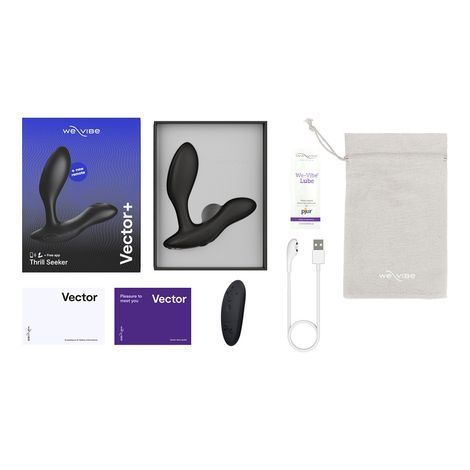 Основное фото Смарт-вибромассажер простаты We-Vibe Vector+ чёрный 10,6 см