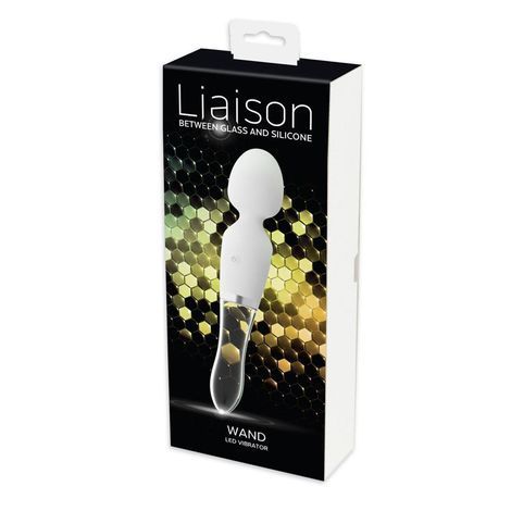 Основное фото Двухсторонний вибромассажёр You2Toys Liaison Wand LED Vibrator белый 21,5 см