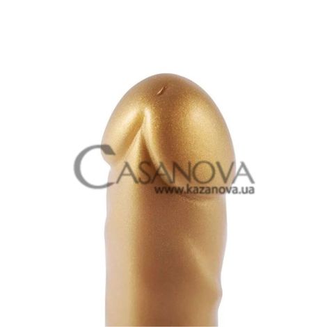 Основное фото Фаллоимитатор для секс-машин Hismith Golden Silicone Dildo золотистый 17,5 см