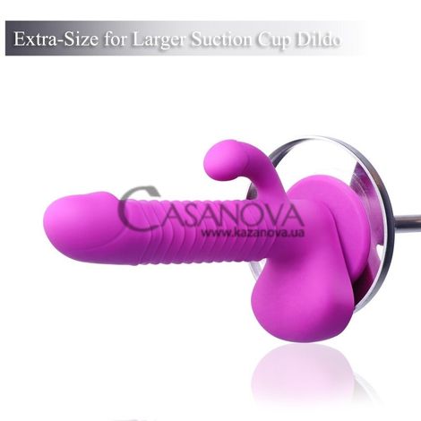 Основное фото Крепление для фаллоимитаторов на присоске для секс-машин Hismith Suction Cup серебристое