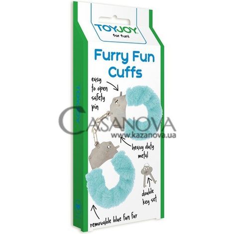Основне фото Наручники із плюшем Furry Fun Cuffs блакитні