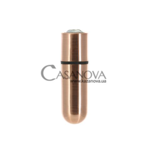 Основное фото Вибропуля PowerBullet First Class Bullet розовое золото 6,6 см