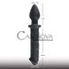 Додаткове фото Анальний фалоімітатор із пробкою Black Velvets Dildo & Plug чорний 22,8 см