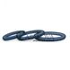 Дополнительное фото Набор из 3 эрекционных колец Hombre Snug Fit Silicone Thin C-Rings синий