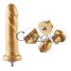 Дополнительное фото Фаллоимитатор для секс-машин Hismith Golden Silicone Dildo золотистый 17,5 см