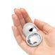 Додаткове фото Металева анальна пробка Dream Toys Gleaming Love Silver Plug Small срібляста з прозорим каменем 7,1 см
