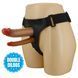 Додаткове фото Чоловічий страпон для подвійного проникнення Lybaile Pretty Love Harness Briefs Keaven тілесний 17,5 см