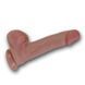 Дополнительное фото Реалистичный фаллоимитатор на присоске Erospace Natural Play Silicone Dildo D1 телесный 21 см