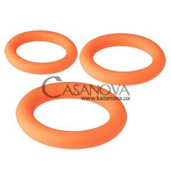 Основное фото Набор эрекционных колец Neon Stimu Ring Set оранжевый