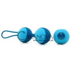 Основне фото Три вагінальні кульки KEY Stella Balls II блакитні