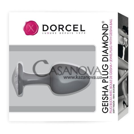Основное фото Анальная пробка Dorcel Geisha Plug Diamond XL чёрная 11 см