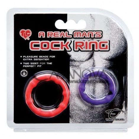 Основне фото Набір ерекційних кілець A Real Man's Cock Ring