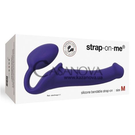 Основное фото Безремневой страпон Strap-On-Me Violet M фиолетовый 15,6 см