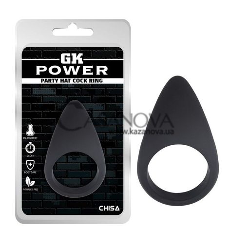 Основне фото Кільце-стимулятор Chisa GK Power Party Hat Cock Ring чорне