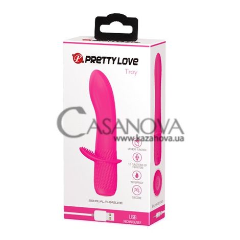 Основне фото Rabbit-вібратор Pretty Love Sensual Pleasure Troy рожевий 15 см